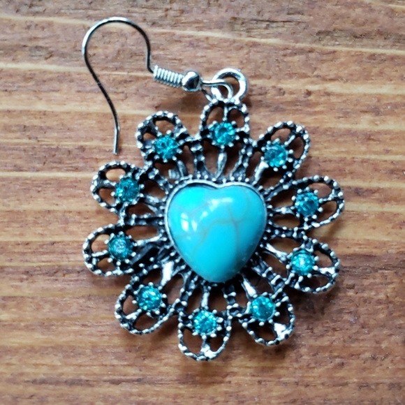 Bohemian vintage faux turquoise set - Picture 6 of 9